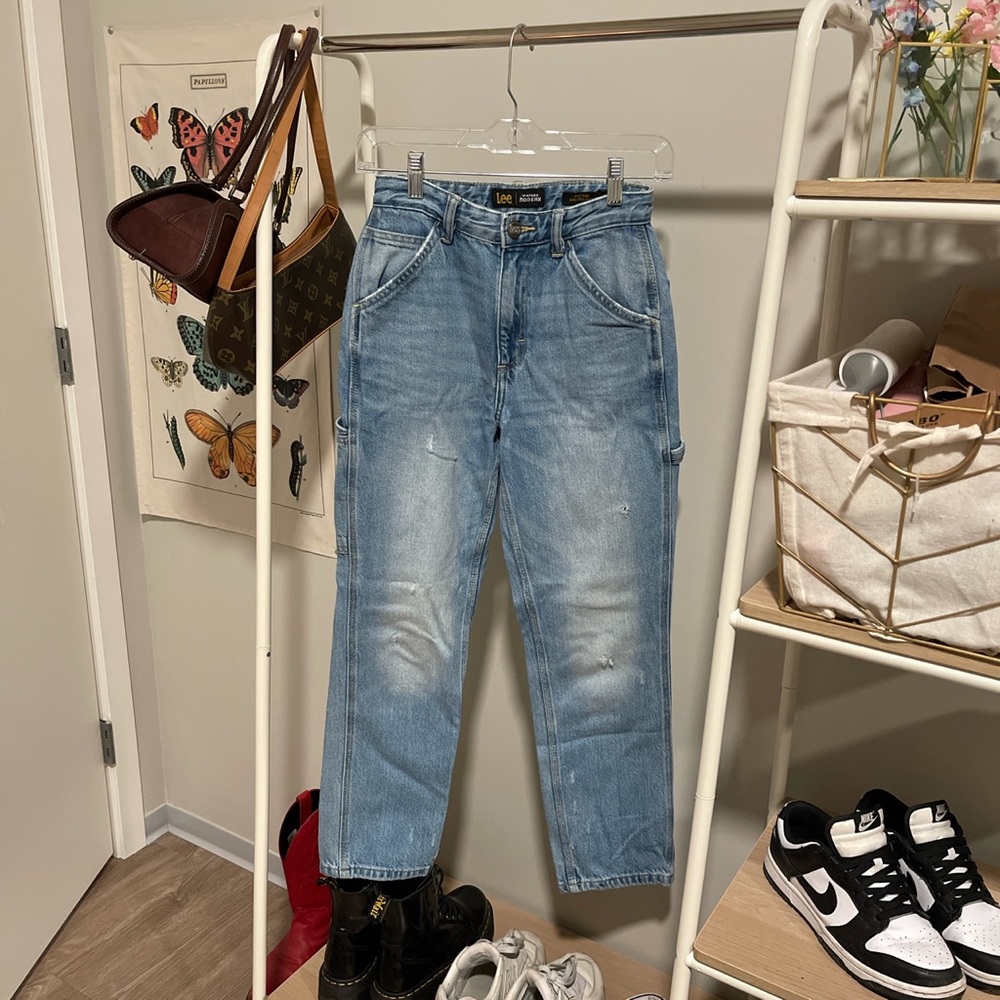 Lee Jeans- High Rise Dungaree Ankle